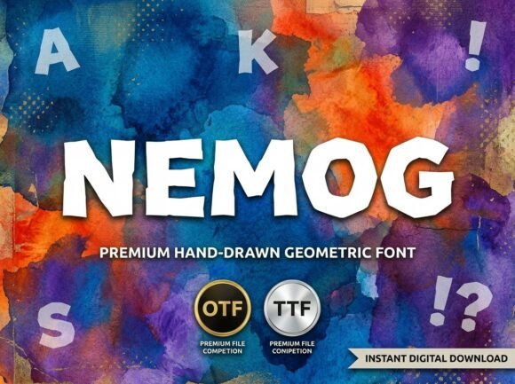 Nemog Font PNG with transparent background - Preview 1