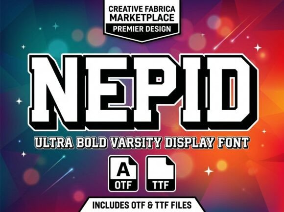 Nepid Font PNG with transparent background - Preview 1