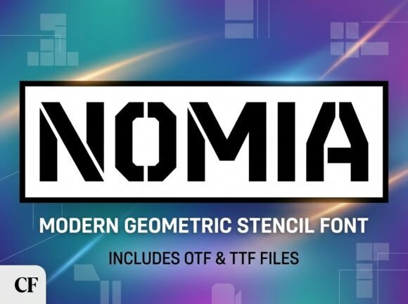 Nomia Font PNG with transparent background - Preview 2