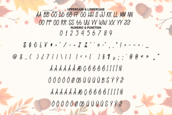 Ornament Handwriting Font PNG with transparent background - Preview 6