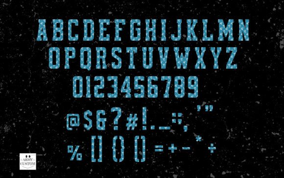 Patriotic Blue Font PNG with transparent background - Preview 2