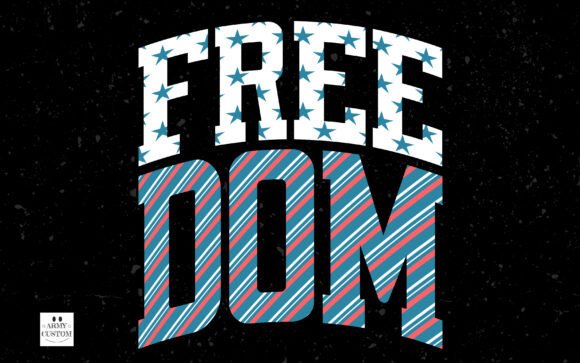 Patriotic Blue Font PNG with transparent background - Preview 4