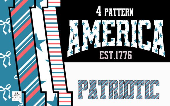 Patriotic Blue Font PNG with transparent background - Preview 5
