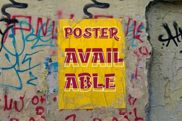 Rough Blocked Font PNG with transparent background - Preview 1