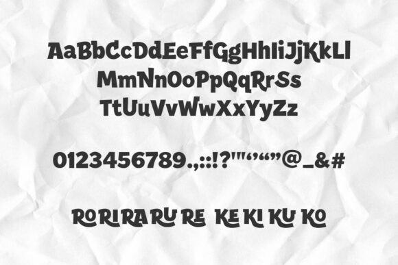 Rough Blocked Font PNG with transparent background - Preview 3