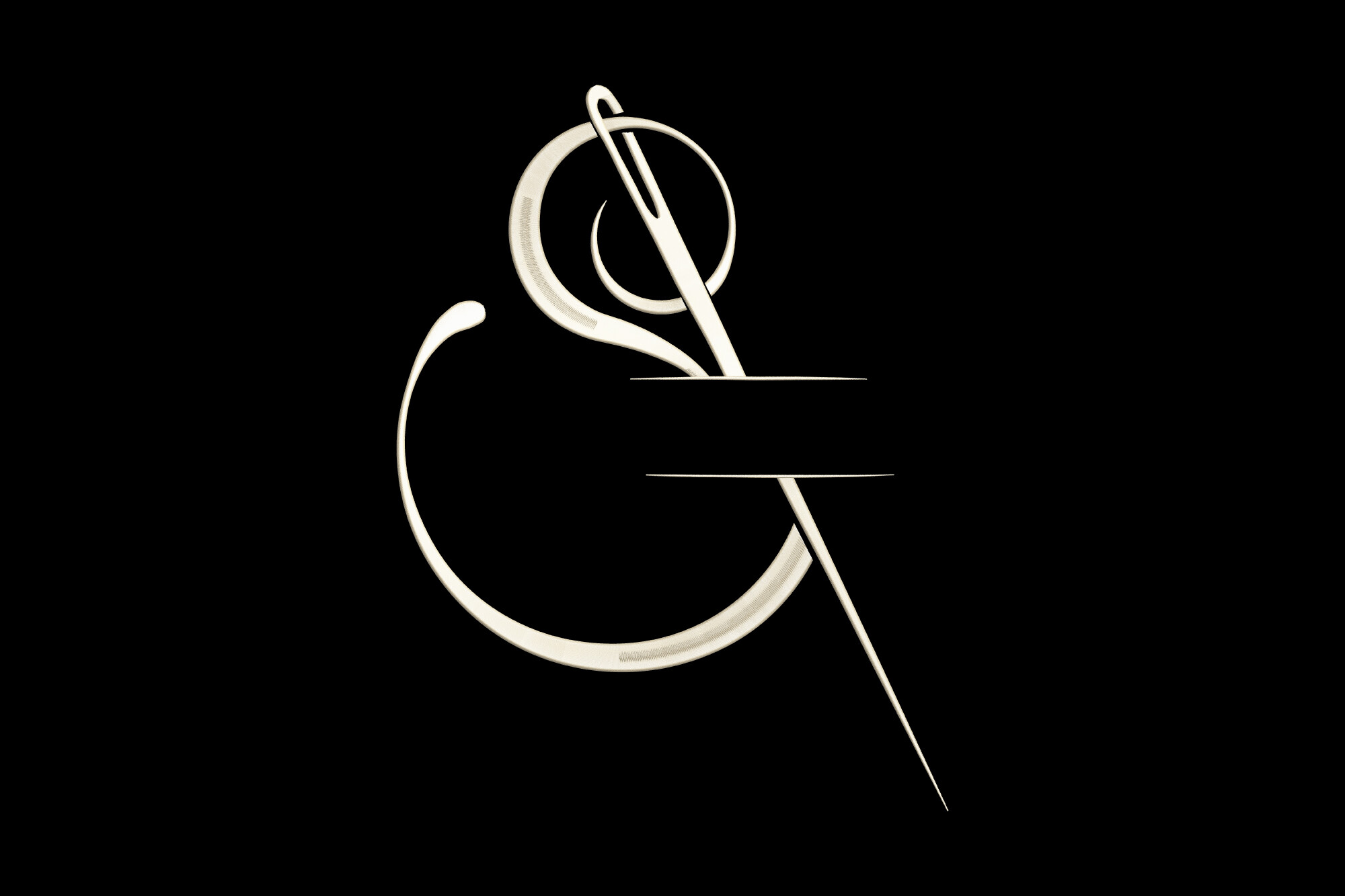 Sewing Needle Monogram