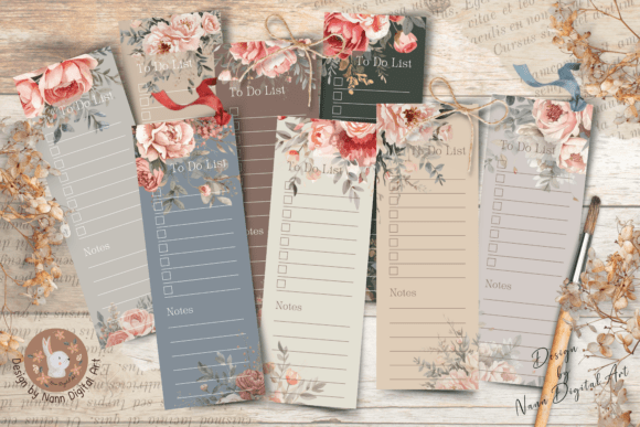 To Do List Notepad Printable Journaling Graphic Print Templates By Nann Digital Art
