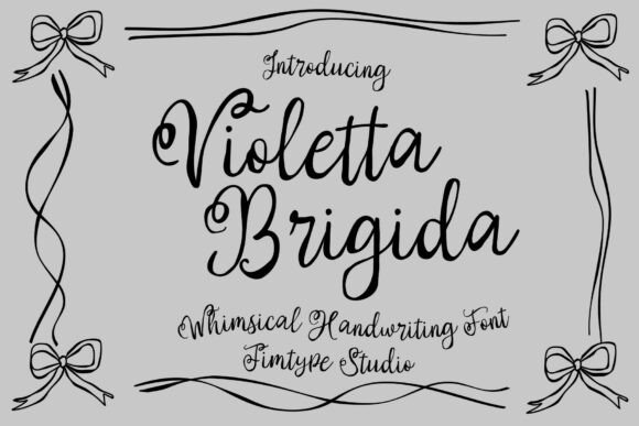 Violetta Brigida Script & Handwritten Font By jimtypestudio