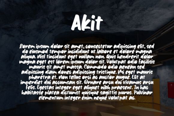 Akit Font - Preview 2