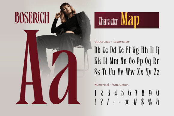 Boserich Font - Preview 1