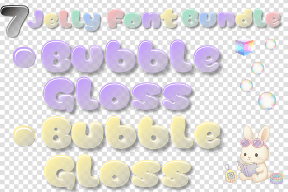 Bubble Gloss Font - Preview 2