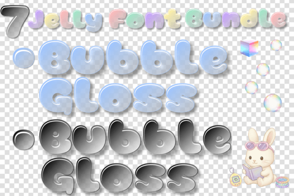Bubble Gloss Font - Preview 4