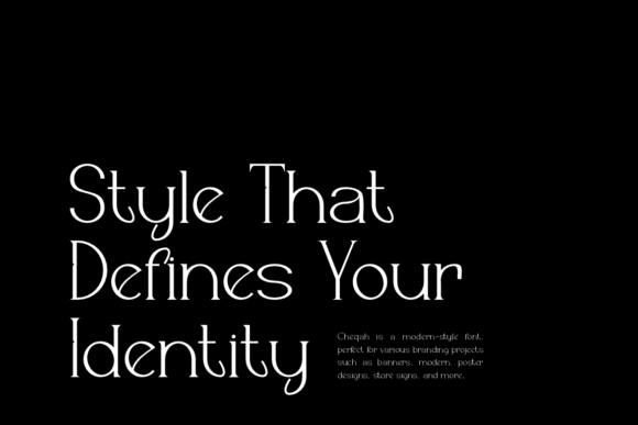 Cheqah Font - Preview 4