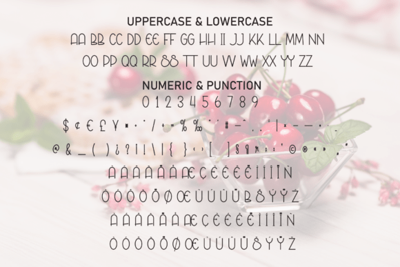 Cherry Easter Font PNG with transparent background - Preview 6
