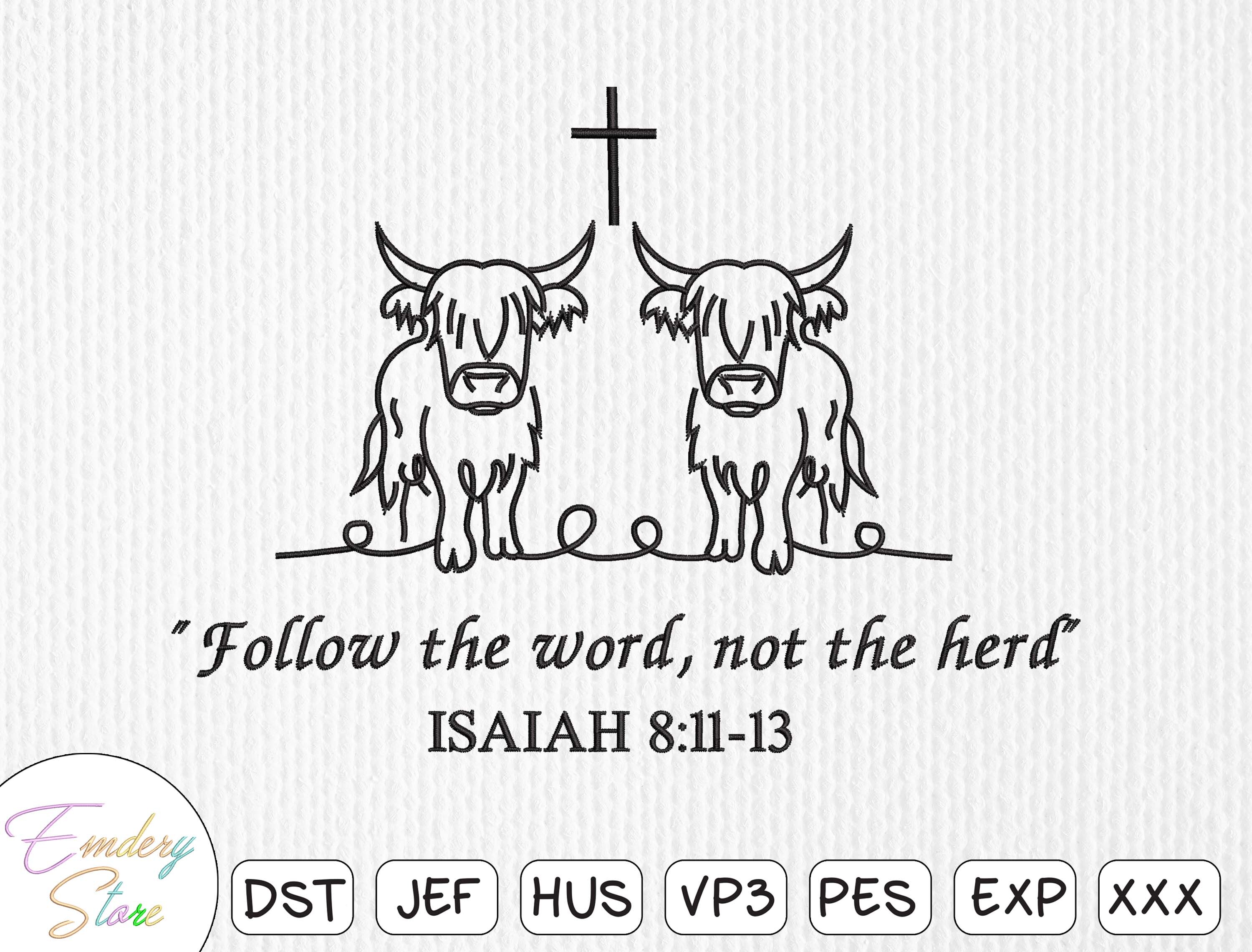 Christian Quote Embroidery Design