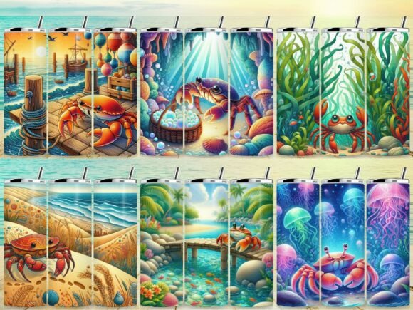 Crab Tumbler Wrap Bundle