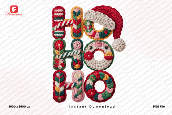 Crochet Christmas Santa Hat PNG