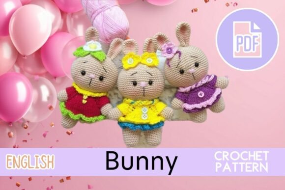 Crochet Rabbit Bunny /Pdf / Amigurumi