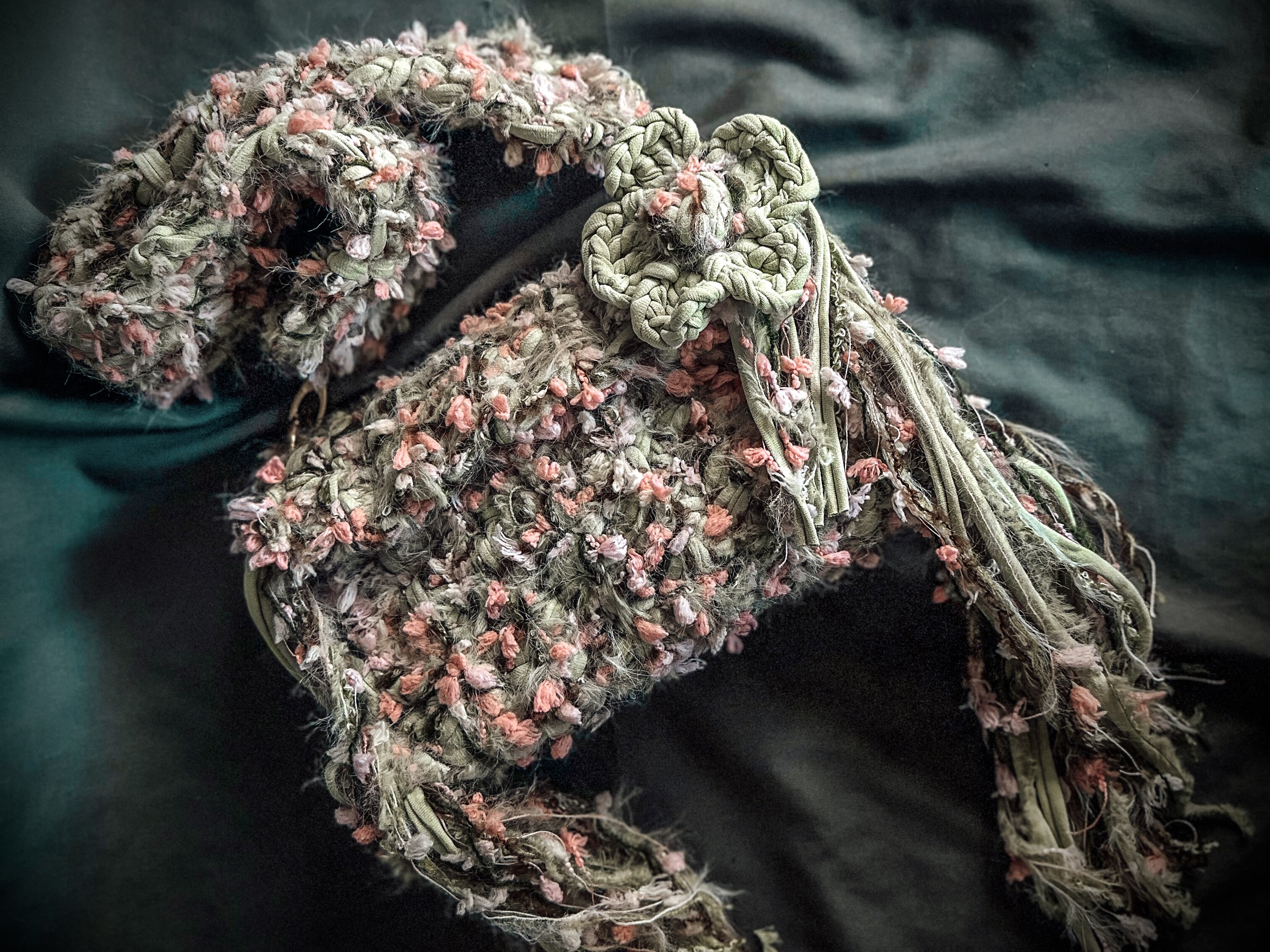 Crochet Pattern Fluffy Bloom Handbag PDF