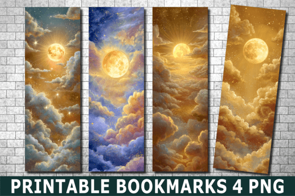 Golden Dreamy Cloud Sun Spirit Bookmark