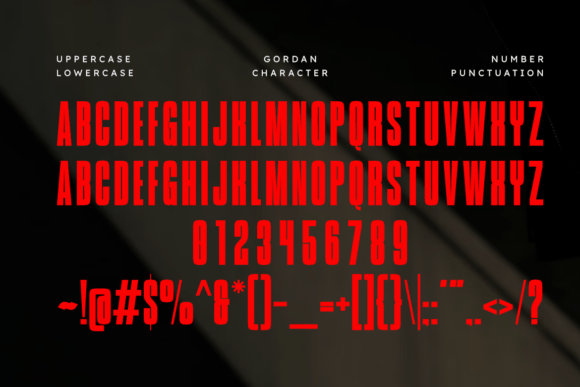 Gordan Font - Preview 1
