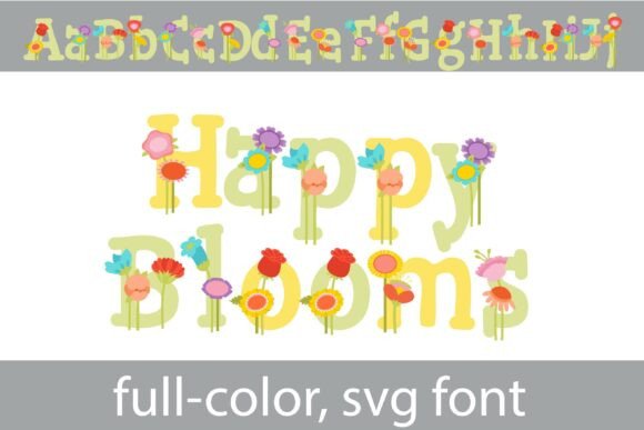 Happy Blooms Font - Preview 1