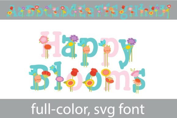 Happy Blooms Font - Preview 2