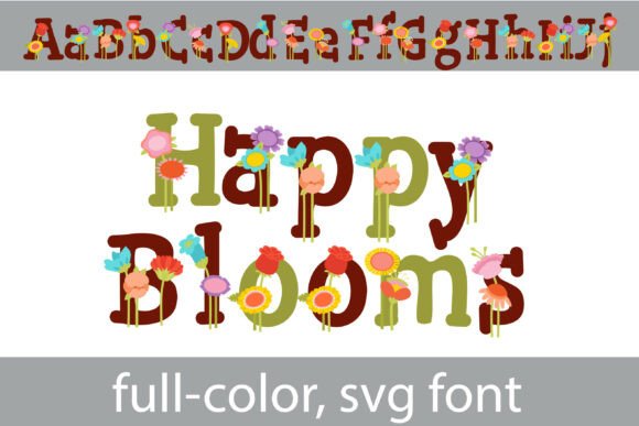 Happy Blooms Font - Preview 4
