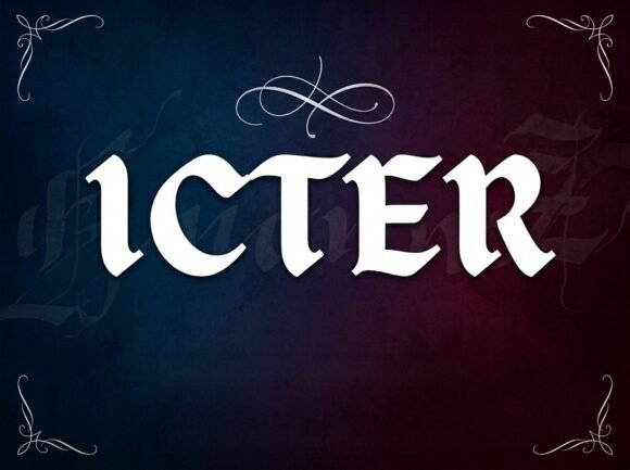Icter Font PNG with transparent background - Preview 1