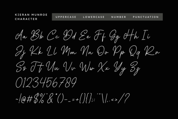 Kieran Munroe Font PNG with transparent background - Preview 1