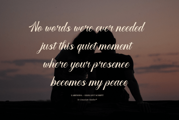 Larfioda Font PNG with transparent background - Preview 3