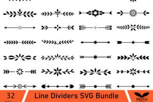 Line Dividers SVG Bundle Graphic by Priyo Design Shop · Creative Fabrica