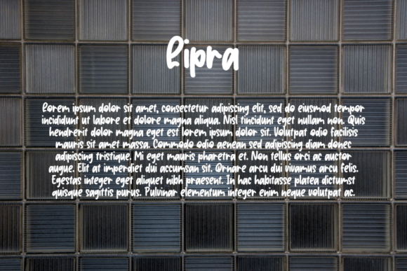 Lipra Font PNG with transparent background - Preview 2