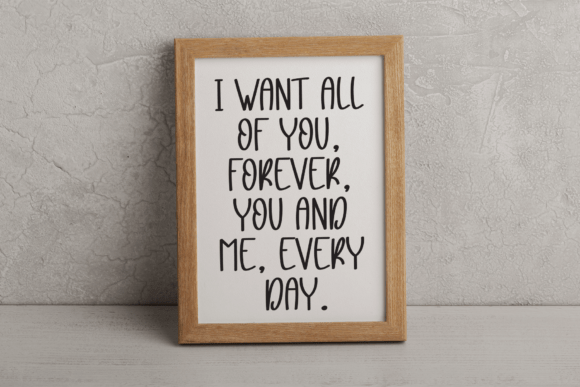 Love Daily Font PNG with transparent background - Preview 2