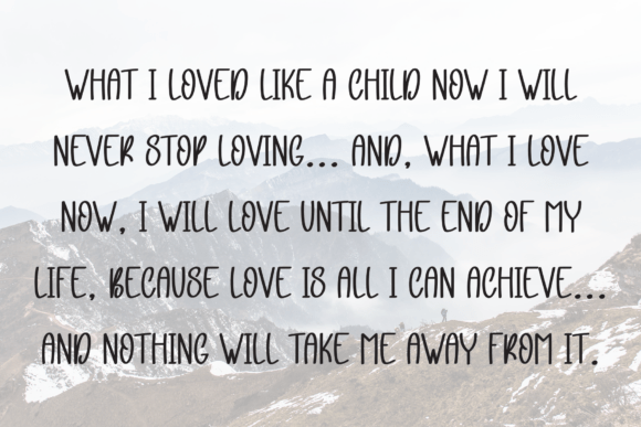 Love Daily Font PNG with transparent background - Preview 5