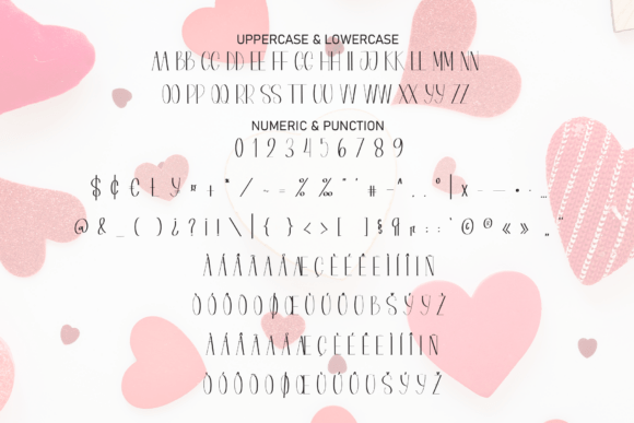 Love Valentine Font PNG with transparent background - Preview 6