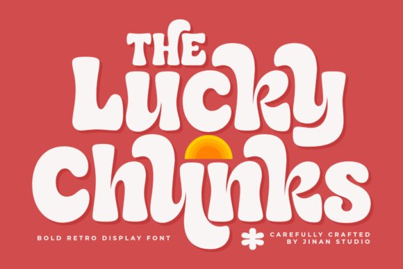 Preview specimen of Lucky Chunks display font
