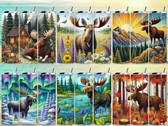 Moose Tumbler Wrap Bundle