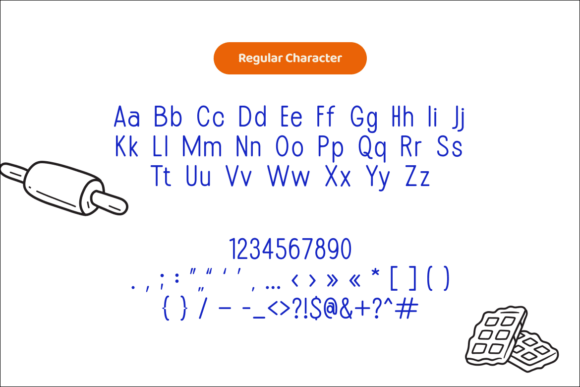 Munchy Cookie Font PNG with transparent background - Preview 1