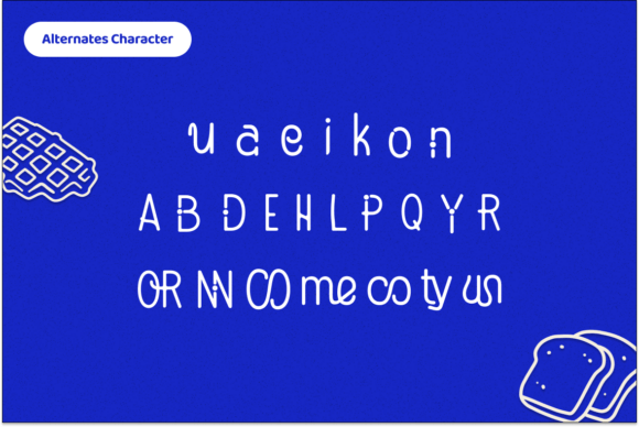Munchy Cookie Font PNG with transparent background - Preview 2