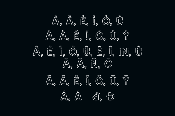 Neon Sepat Font PNG with transparent background - Preview 6