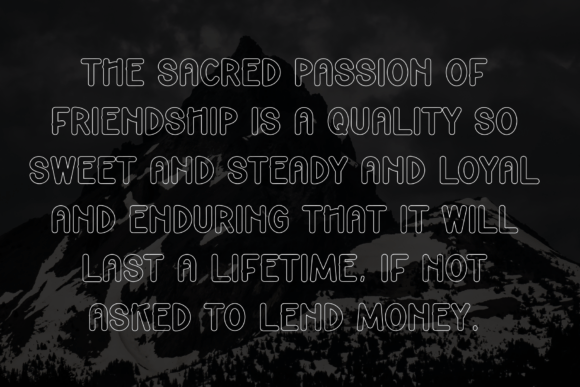 Night History Font PNG with transparent background - Preview 5