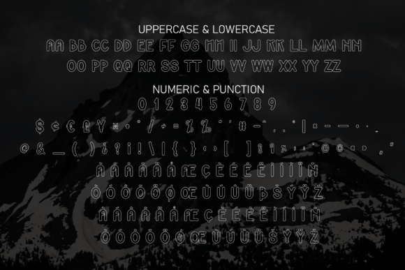 Night History Font PNG with transparent background - Preview 6