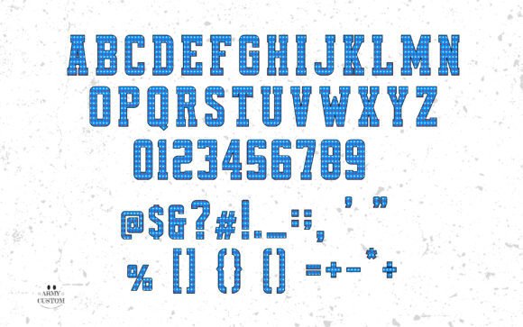 Patriotic Set 3 Font PNG with transparent background - Preview 3