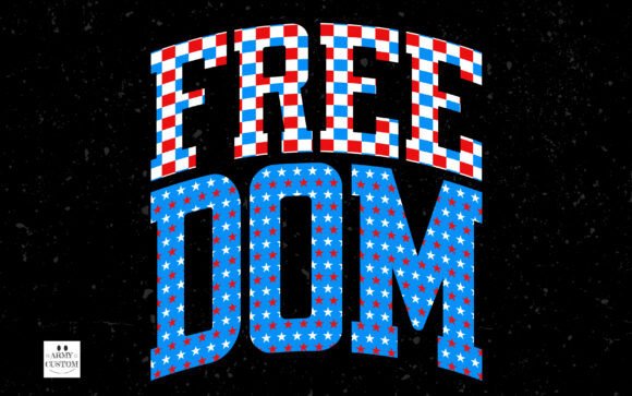 Patriotic Set 3 Font PNG with transparent background - Preview 4