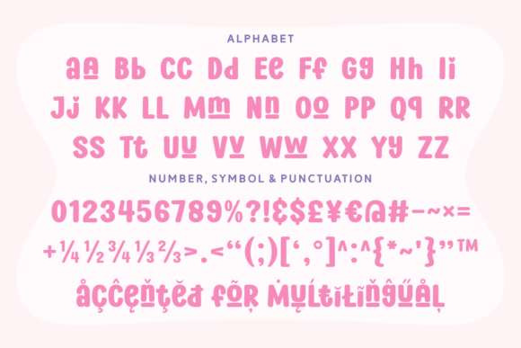 Playful Charming Font PNG with transparent background - Preview 4
