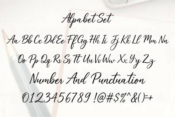 Premium Handwriting Font PNG with transparent background - Preview 2