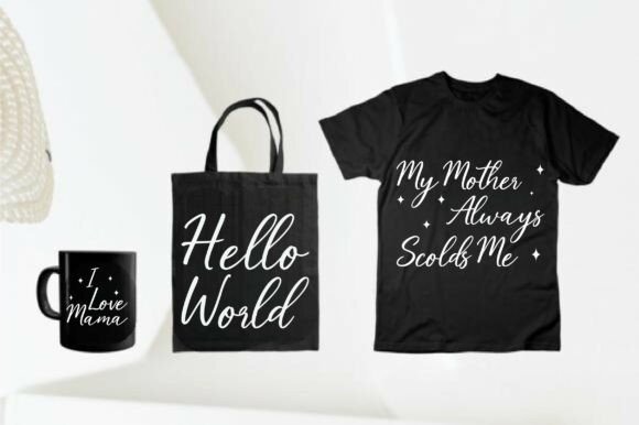 Premium Handwriting Font PNG with transparent background - Preview 3