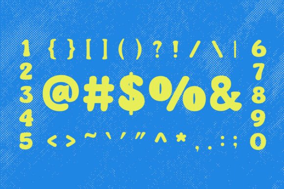 Puffetto Font PNG with transparent background - Preview 2