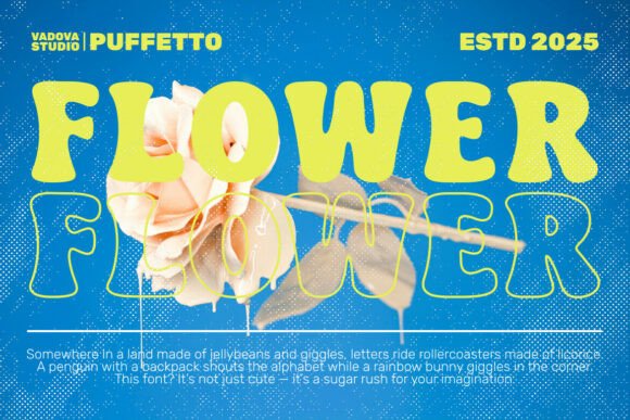 Puffetto Font PNG with transparent background - Preview 4